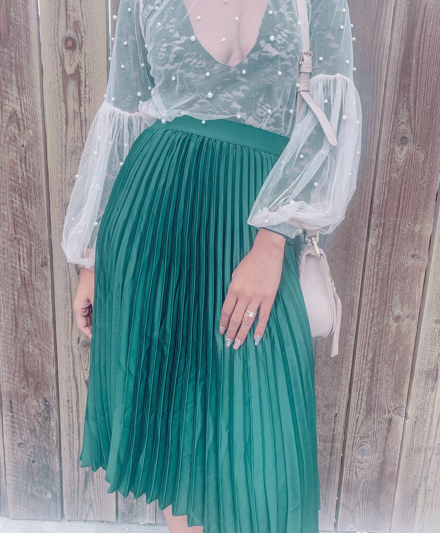 H&M Pleated Midi Dress